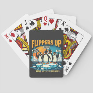 Jeu De Cartes Résiste Je Me Trouve Avec Des Pingouins