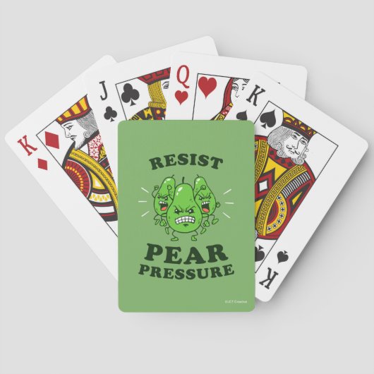 Jeu De Cartes Résister à la pression de la poire (dos)
