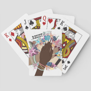 Jeu De Cartes Résister Ensemble - Floral Feminist Activiste Art