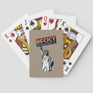 Jeu De Cartes Résister Statue de la Liberté Féministe Cadeau