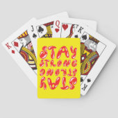Jeu De Cartes RESTER FORT style de graffiti motivant (dos)