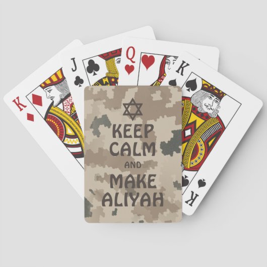 Jeu De Cartes Restez Calme Et Faites De L'Aliyah (dos)