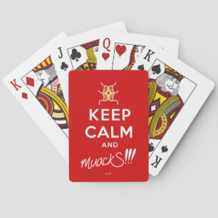 Jeu De Cartes Restez calme et mouS ! ! ! Rouge&blanc