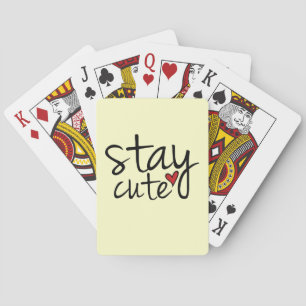 Jeu De Cartes Restez mignon à jouer des cartes