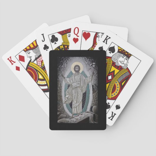 Jeu De Cartes Résurrection de l'icône du Christ (dos)