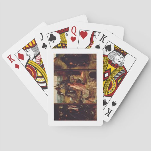 Jeu De Cartes Retable des ermites (huile sur le panneau) (dos)