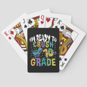 Jeu De Cartes Retour à l'école Je suis prêt à écraser la 10e ann