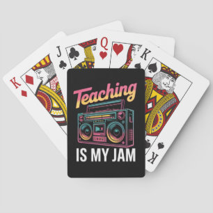 Jeu De Cartes Retour à l'école Rétro Enseigner est mon truc 80s 