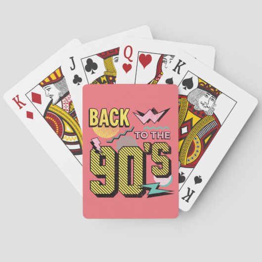 Jeu De Cartes Retour aux années 90 (dos)