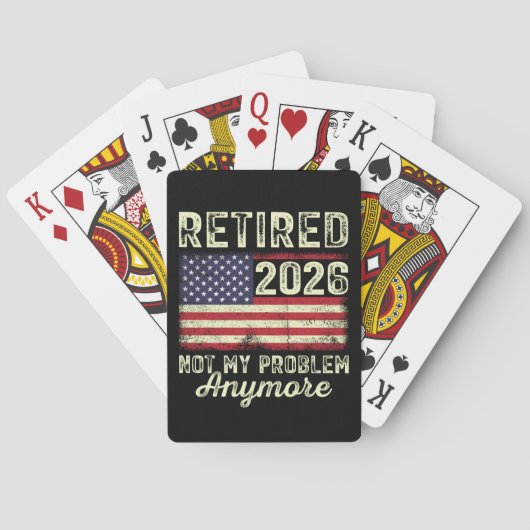 Jeu De Cartes Retraité 2026 Plus Mon Problème (dos)