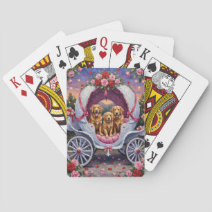 Jeu De Cartes Retriever doré Saint-Valentin