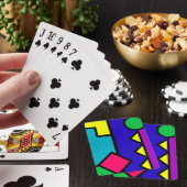 Jeu De Cartes Retro 80s Color Block (In Situ)