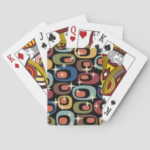 Jeu De Cartes Rétro abstrait moderne du milieu du siècle