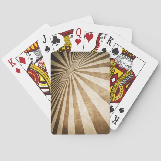 Jeu De Cartes Rétro arrière - plan de motif de rayure (dos)