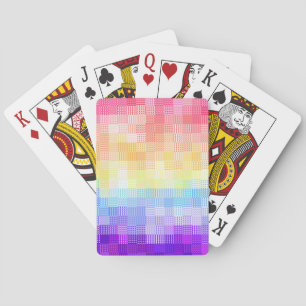 Jeu De Cartes Rétro Bohème Funky Excentrique Xénogenre Carreaux
