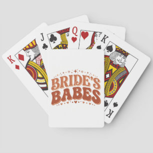 Jeu De Cartes Retro Bride's Babes Terracotta Enterrement de Vie 