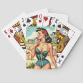 Jeu De Cartes Retro Classic Beach Pin Up (dos)