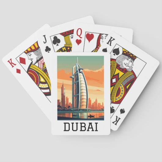 Jeu De Cartes Retro Classic Travel Dubai UAE (dos)