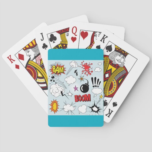 Jeu De Cartes Retro Comic Explosion Pop Art (dos)