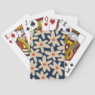 Jeu De Cartes Retro Floral Pattern Daisy Time Scandi Fleurs