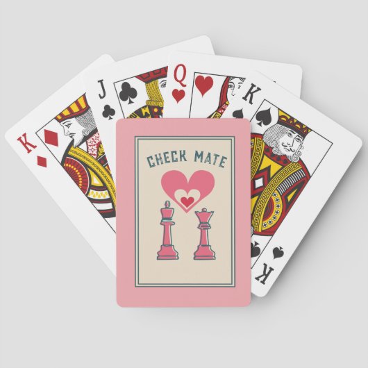 Jeu De Cartes Retro fun Valentine Dons Checkmate (dos)