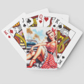 Jeu De Cartes Retro Girl Classic Pin Up (dos)