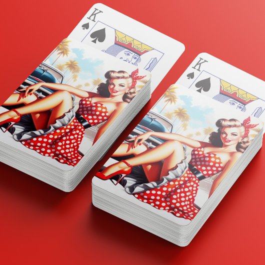 Jeu De Cartes Retro Girl Classic Pin Up