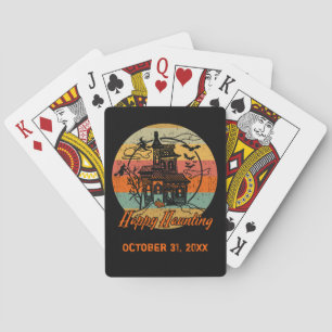 Jeu De Cartes Retro Halloween Happy Haunting Haunting Haunting H