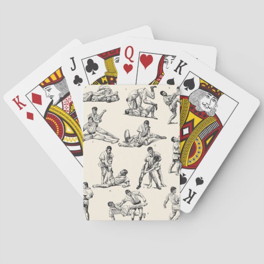 Jeu De Cartes Retro Jiu Jitsu bjj (dos)