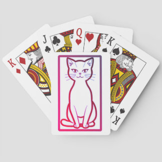 Jeu De Cartes Retro Miami Cat - Mini Cartes de Jeu