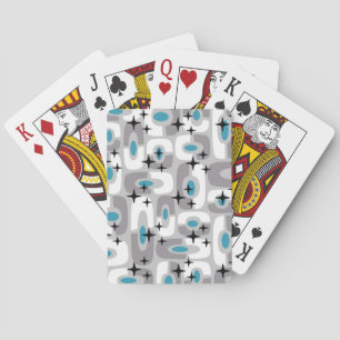 Jeu De Cartes Retro Mid-Century moderne Cosmique Abstrait Motif