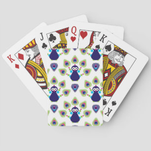 Jeu De Cartes rétro paon exotique de l'Inde