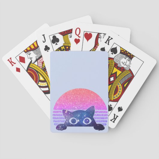 Jeu De Cartes Retro Peeking Cute Cat (dos)