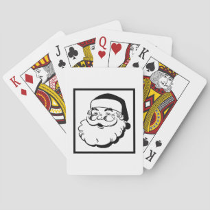 Jeu De Cartes Retro Père Noël White