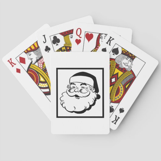 Jeu De Cartes Retro Père Noël White (dos)