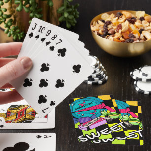 Jeu De Cartes Rétro Sucré Comme Un Bonbon