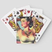 Jeu De Cartes Retro Tattooed Pin-up (dos)