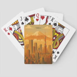 Jeu De Cartes Retro Tokyo Artwork Vintage Japon Cityscape Travel