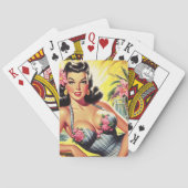 Jeu De Cartes Retro Tropical Summer Pin up (dos)