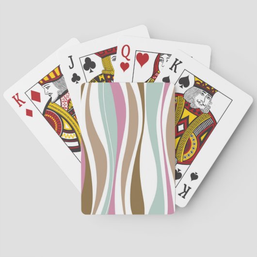 Jeu De Cartes Rétros rayures (dos)