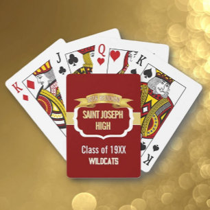 Jeu De Cartes Réunion de classe personnalisée MAROON 50 ans