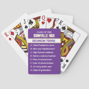 Jeu De Cartes Réunion ! Réunion de classe personnalisée amusante