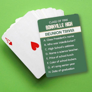 Jeu De Cartes Réunion ! Réunion de classe personnalisée amusante