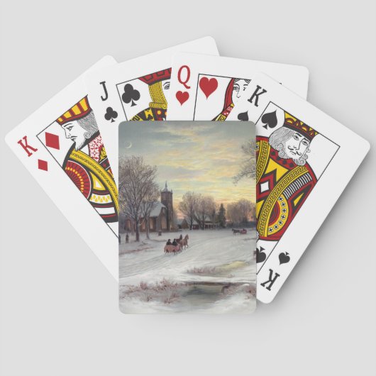 Jeu De Cartes Réveillon de Noël (dos)