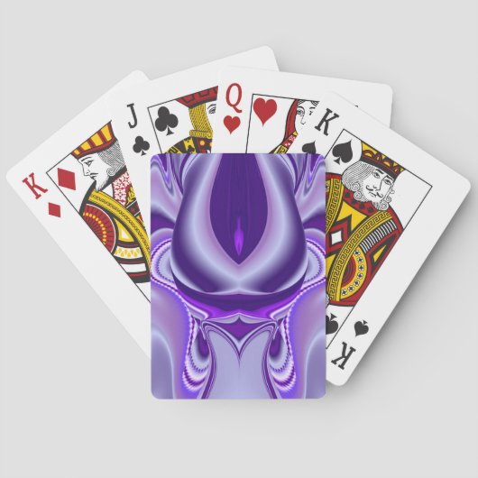 Jeu De Cartes Rêves de fleurs violettes (dos)
