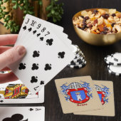 Jeu De Cartes Reyes Bouclier héraldique avec manteau (In Situ)