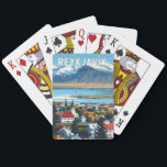 Jeu De Cartes Reykjavík Islande Travel Art Vintage<br><div class="desc">Reykjavík design de déplacement vectoriel rétro. Reykjavík est la capitale la plus septentrionale d'un État souverain dans le monde. C'est l'une des villes les plus propres,  les plus vertes et les plus sûres du monde.</div>