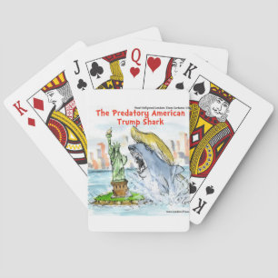 Jeu De Cartes Rick London Drôle Trump Requin