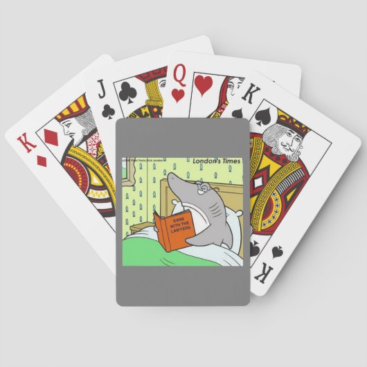 Jeu De Cartes Rick London Shark Lawyer Funny (dos)
