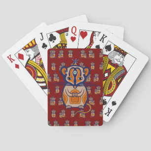 Jeu De Cartes Rideau à motif Souris Marron